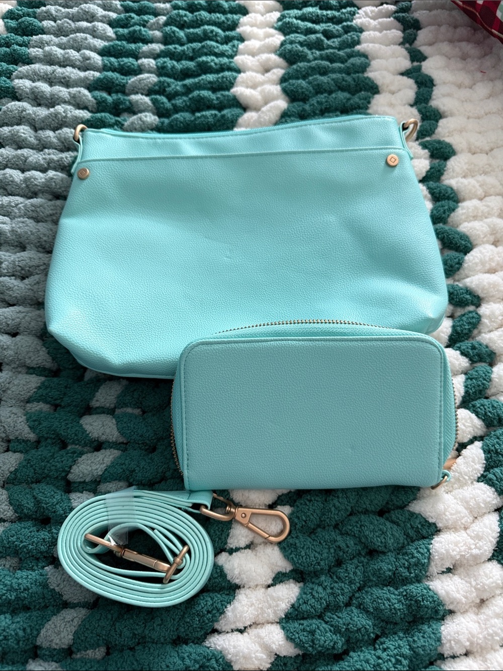 Thirty One Teal Purse with Wallet